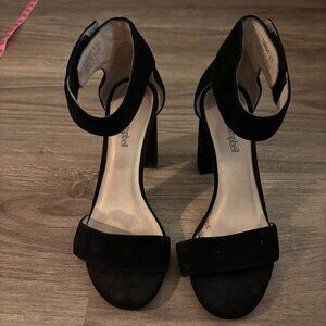 Jeffrey Campbell Black Open Toe Heels